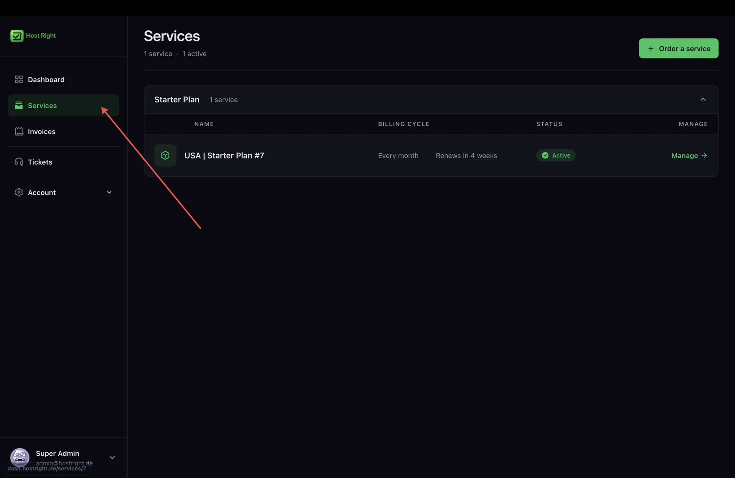 Service Page