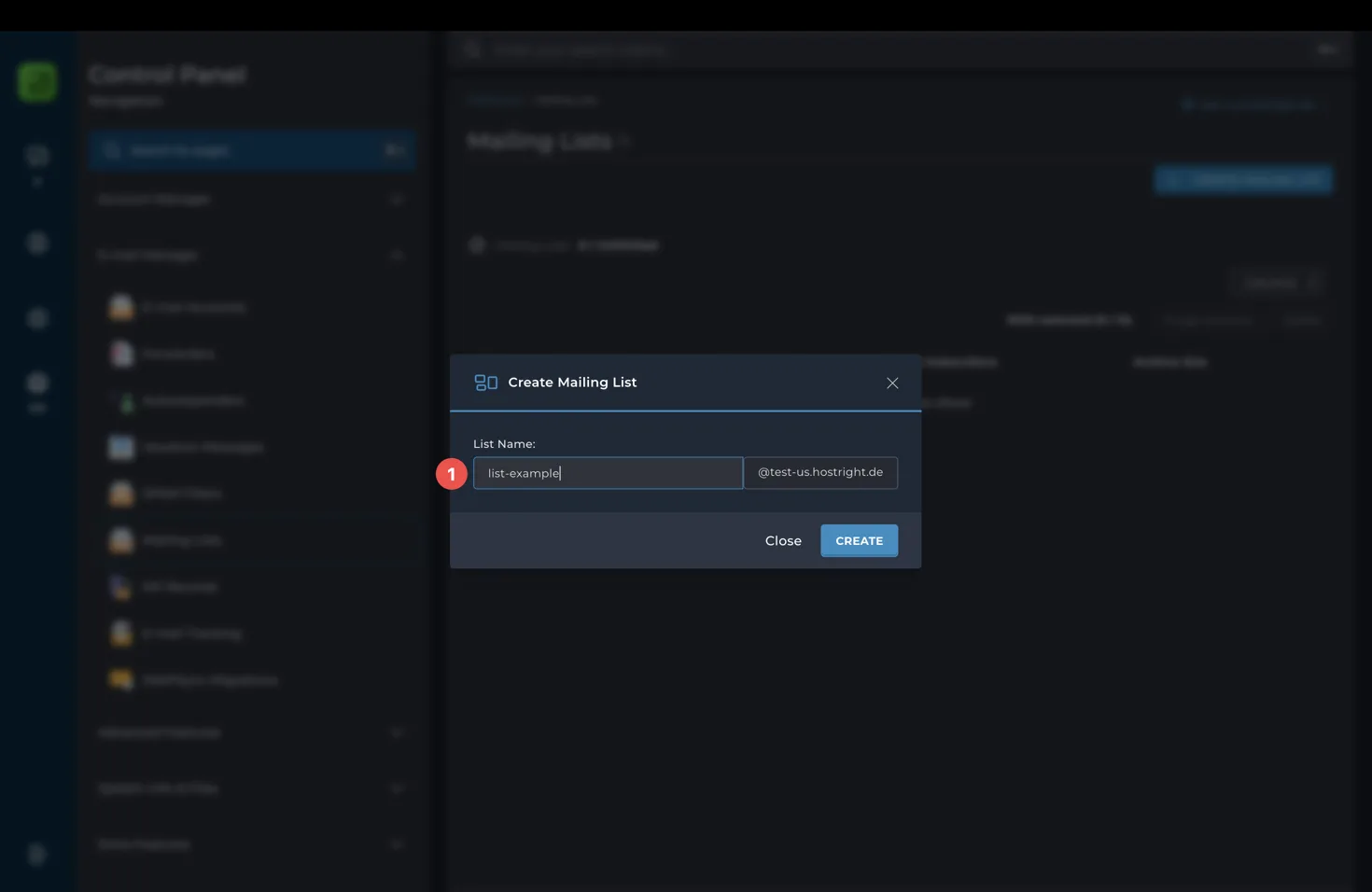 Create a mailing list